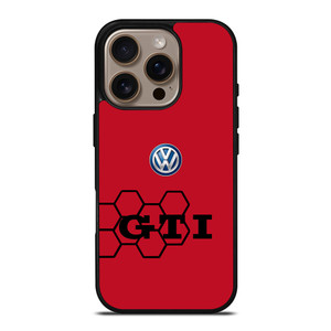 VW VOLKSWAGEN RED HONEYCOMB iPhone 16 Pro Case Cover VW VOLKSWAGEN RED HONEYCOMB iPhone 16 Pro Case Cover