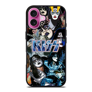 ACE FREHLEY KISS BAND COLLAGE iPhone 16 Plus Case Cover ACE FREHLEY KISS BAND COLLAGE iPhone 16 Plus Case Cover