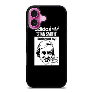 ADIDAS X STAN SMITH BLACK iPhone 16 Plus Case Cover ADIDAS X STAN SMITH BLACK iPhone 16 Plus Case Cover