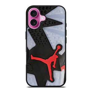 AIR JORDAN NIKE LOGO RED SOLE iPhone 16 Plus Case Cover AIR JORDAN NIKE LOGO RED SOLE iPhone 16 Plus Case Cover