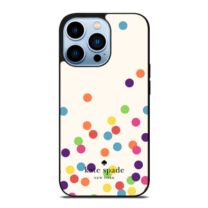 KATE SPADE NEW YORK LOGO COLORFUL POLKADOTS ICON iPhone 13 Pro Max Case Cover