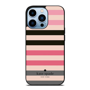 KATE SPADE NEW YORK LOGO STRIPES PATTERN iPhone 13 Pro Max Case Cover