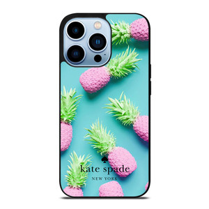 KATE SPADE NEW YORK LOGO SUMMER PINEAPPLE ICON iPhone 13 Pro Max Case Cover