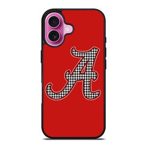 ALABAMA CRIMSON TIDE HOUNDSTOOTH ICON iPhone 16 Plus Case Cover ALABAMA CRIMSON TIDE HOUNDSTOOTH ICON iPhone 16 Plus Case Cover