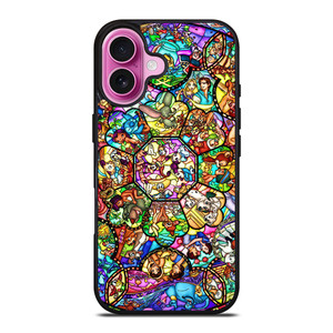 ALL DISNEY CHARACTER GLASS iPhone 16 Plus Case Cover ALL DISNEY CHARACTER GLASS iPhone 16 Plus Case Cover