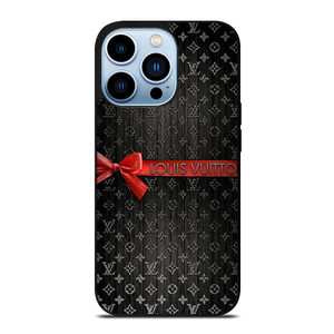 LOUIS VUITTON LV LOGO PATTERN RED RIBBON iPhone 13 Pro Max Case Cover