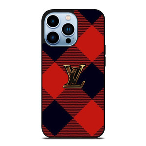 LOUIS VUITTON LV LOGO PATTERN RED iPhone 13 Pro Max Case Cover