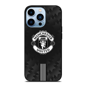 MANCHESTER UNITED BLACK LOGO iPhone 13 Pro Max Case Cover