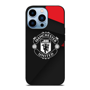 MANCHESTER UNITED LOGO BLACK iPhone 13 Pro Max Case Cover