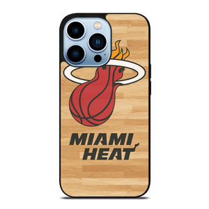 MIAMI HEAT LOGO WOODEN iPhone 13 Pro Max Case Cover
