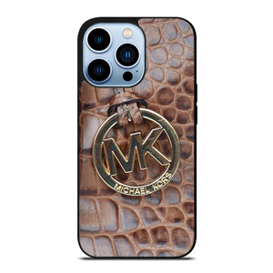 MICHAEL KORS BROWN LEATHER iPhone 13 Pro Max Case Cover