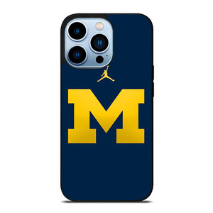 MICHIGAN WOLVERINES AIR JORDAN LOGO FOOTBALL iPhone 13 Pro Max Case Cover