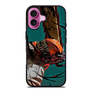 ANIME DENJI CHAINSAW MAN iPhone 16 Plus Case Cover
