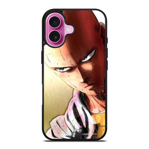 ANIME ONE PUNCH MAN SAITAMA FURIOUS iPhone 16 Plus Case Cover ANIME ONE PUNCH MAN SAITAMA FURIOUS iPhone 16 Plus Case Cover