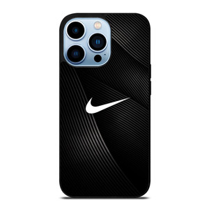 NIKE LOGO BLACK ABSTRACT LINE iPhone 13 Pro Max Case Cover