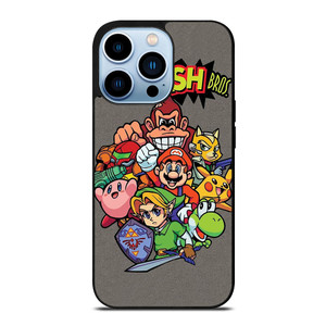 NINTENDO GAME CHARACTER SUPER SMASH BROSS AND FRIENDS iPhone 13 Pro Max Case Cover