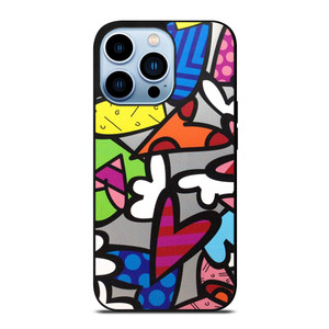ROMERO BRITTO ABSTRACT LOVE iPhone 13 Pro Max Case Cover