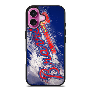 ATLANTA BRAVES ART LOGO iPhone 16 Plus Case Cover