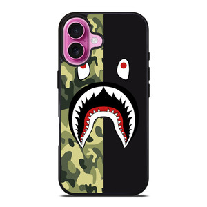 BAPE CAMO SHARK iPhone 16 Plus Case Cover BAPE CAMO SHARK iPhone 16 Plus Case Cover