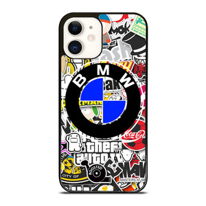 BMW STICKER BOMB iPhone 12 Case Cover