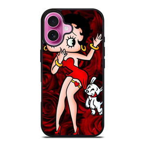 BETTY BOOP AND DOG iPhone 16 Plus Case Cover