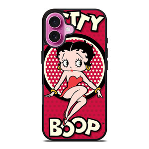 BETTY BOOP CARTOON POLKADOT iPhone 16 Plus Case Cover BETTY BOOP CARTOON POLKADOT iPhone 16 Plus Case Cover