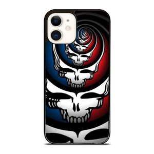 GRATEFUL DEAD SKULL LOGO ART iPhone 12 Case Cover