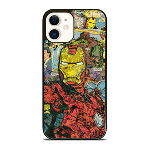 IRON MAN COMIC COLLAGE iPhone 12 Case Cover