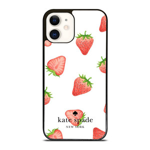 KATE SPADE NEW YORK LOGO STRAWBERRY ICON iPhone 12 Case Cover