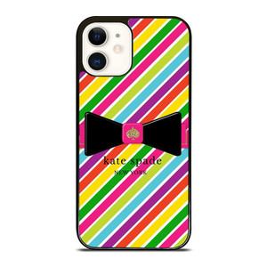 KATE SPADE NEW YORK LOGO STRIPE RIBBON ICON iPhone 12 Case Cover