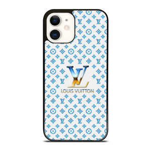 LOUIS VUITTON LV BLUE PATERN ICON LOGO iPhone 12 Case Cover