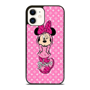 LOUIS VUITTON LV LOGO PINK MINNIE MOUSE iPhone 12 Case Cover