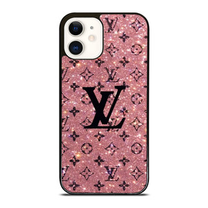 LOUIS VUITTON LV LOGO PINK SPARKLE iPhone 12 Case Cover
