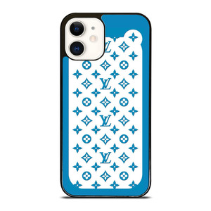 LOUIS VUITTON PATERN ICON LOGO BLUE iPhone 12 Case Cover