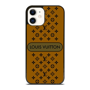 LOUIS VUITTON PATTERN LV LOGO ICON GOLD iPhone 12 Case Cover