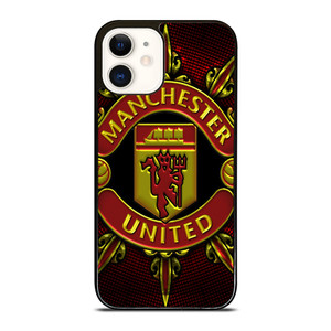 MANCHESTER UNITED LOGO ART iPhone 12 Case Cover