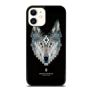MARCELO BURLON WOLF LOGO iPhone 12 Case Cover