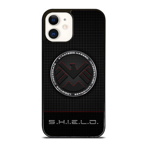 MARVEL AGENTS OF SHIELD LOGO METAL iPhone 12 Case Cover