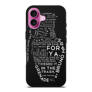 BRUNO MARS LYRICS iPhone 16 Plus Case Cover BRUNO MARS LYRICS iPhone 16 Plus Case Cover