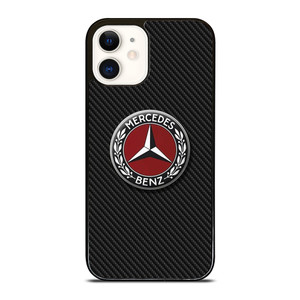 MERCEDES BENZ CLASSIC LOGO CARBON iPhone 12 Case Cover