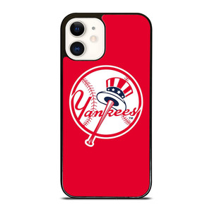 NEW YORK YANKEES BASEBALL CLUB LOGO RED iPhone 12 Case Cover