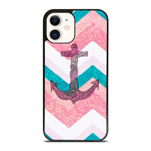 PAISLEY TRIBAL NAUTICAL ANCHOR iPhone 12 Case Cover