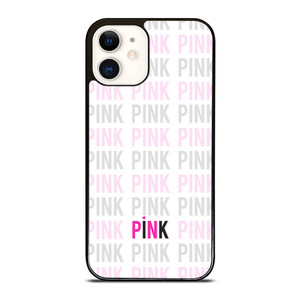 PINK VICTORIA'S SECRET LOGO iPhone 12 Case Cover