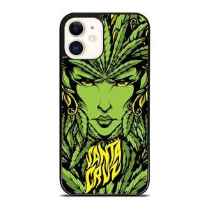 SANTA CRUZ SKATEBOARD LADY LEAFS iPhone 12 Case Cover