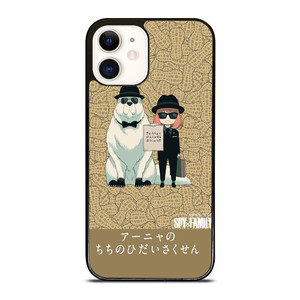 SPY X FAMILY FORGER MANGA ANIME ANYA AND BOND iPhone 12 Case Cover
