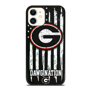 UNIVERSITY GEORGIA BULLDOGS FLAG iPhone 12 Case Cover