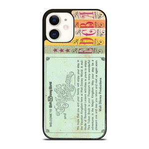 WORLD DISNEY TICKET BOOK iPhone 12 Case Cover