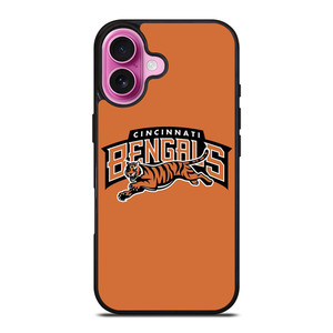 CINCINNATI BENGALS FOOTBALL LOGO NFL TEAM iPhone 16 Plus Case Cover