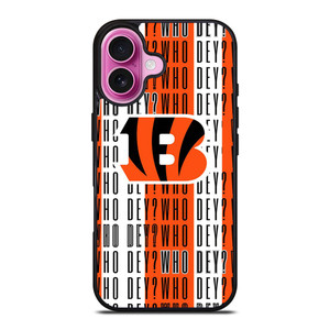 CINCINNATI BENGALS FOOTBALL LOGO WHO DEY iPhone 16 Plus Case Cover