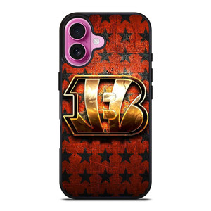 CINCINNATI BENGALS FOOTBALL TEAM LOGO iPhone 16 Plus Case Cover